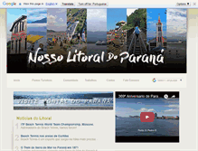 Tablet Screenshot of nossolitoraldoparana.com