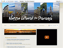 Tablet Screenshot of nossolitoraldoparana.com.br